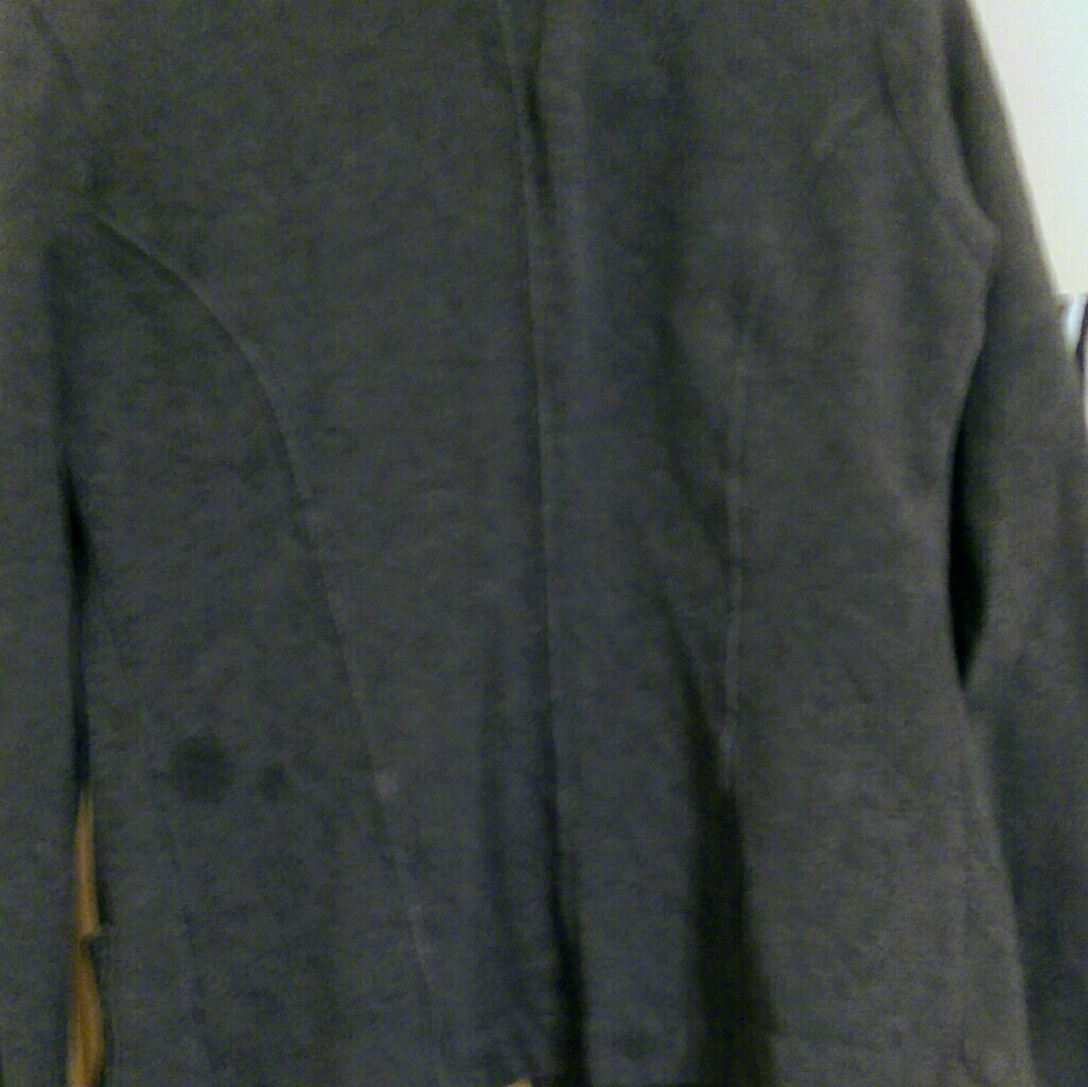 Stretchy gray soft jacket - Picture 3 of 4